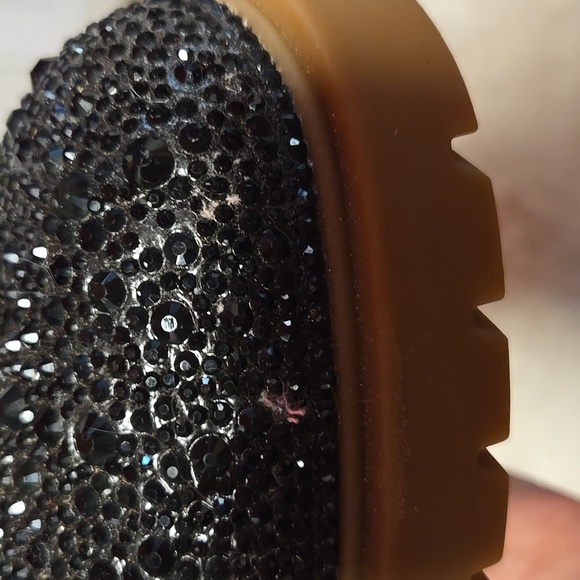 Betsey Johnson Black Rhinestone Women's Boots - Picture 7 of 7